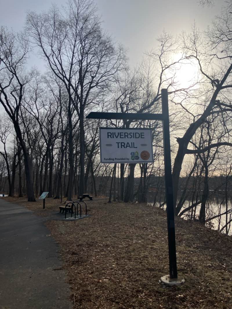 walking near me in Riverside Park in spring