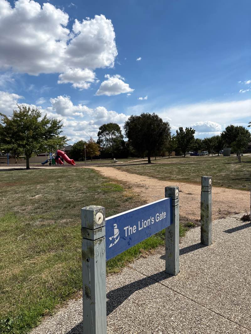 walking near me in Lion's Gate Reserve in autumn