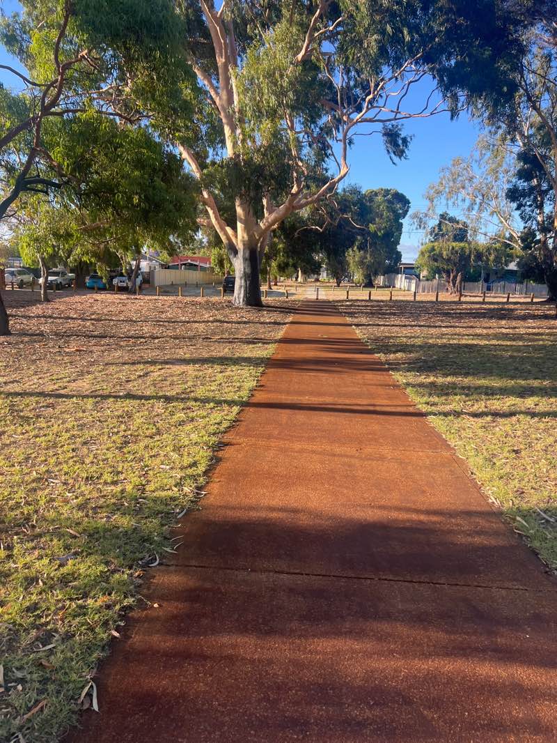 walking near me in Brearley Park in summer