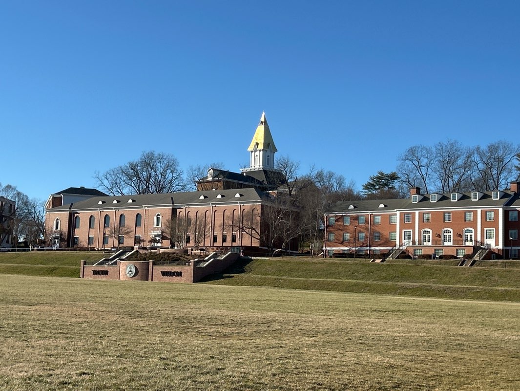 walking near me in William J. Livsey Drill Field in winter