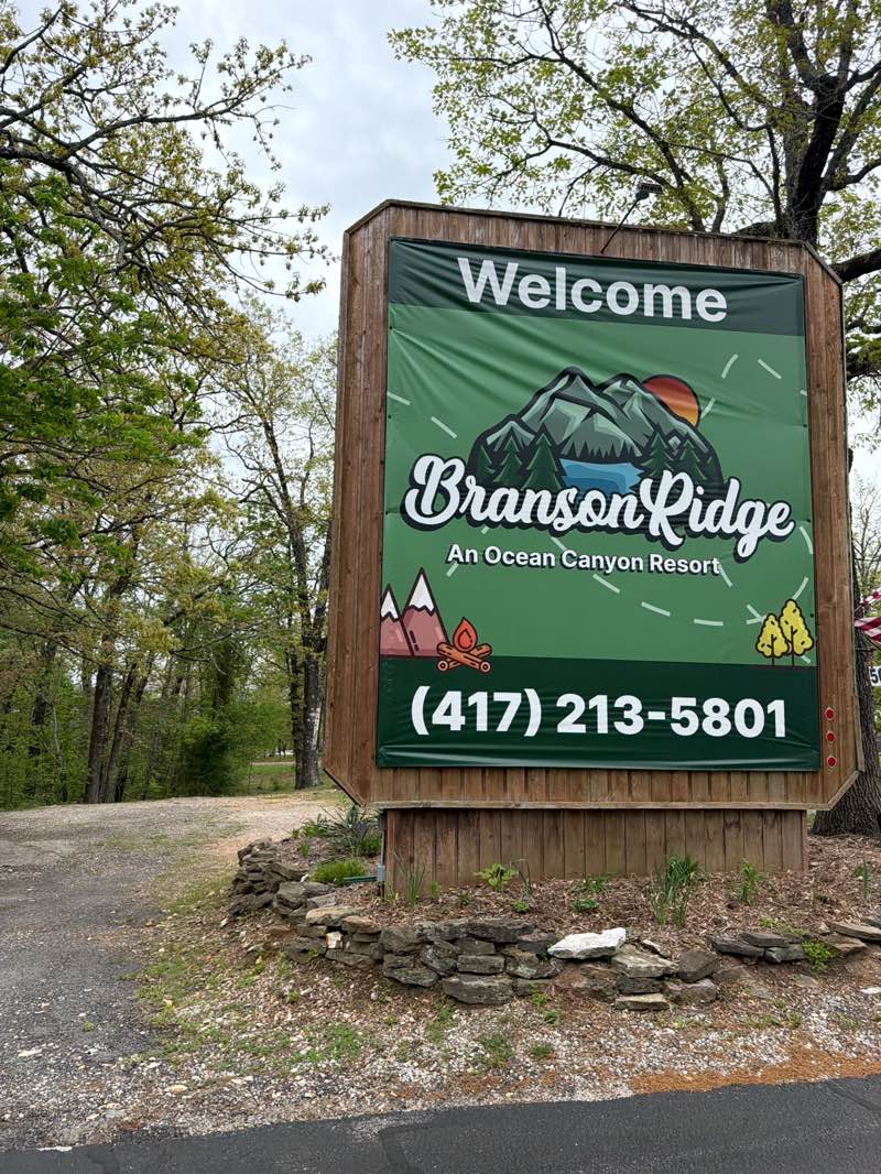 walking near me in Branson Ridge Campground in spring