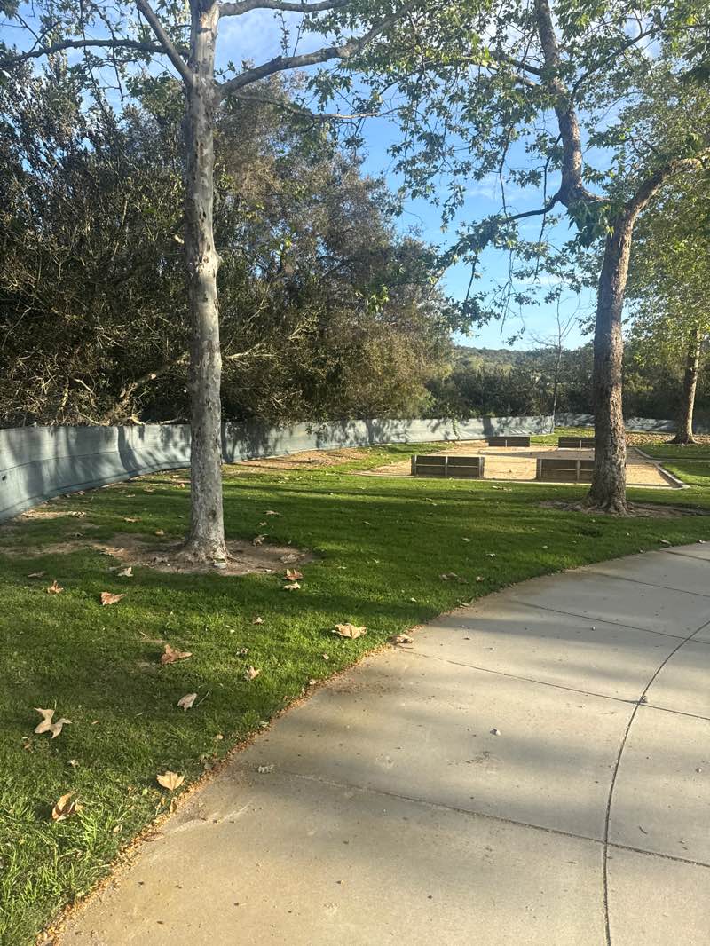 walking near me in Tierra Grande Park in spring