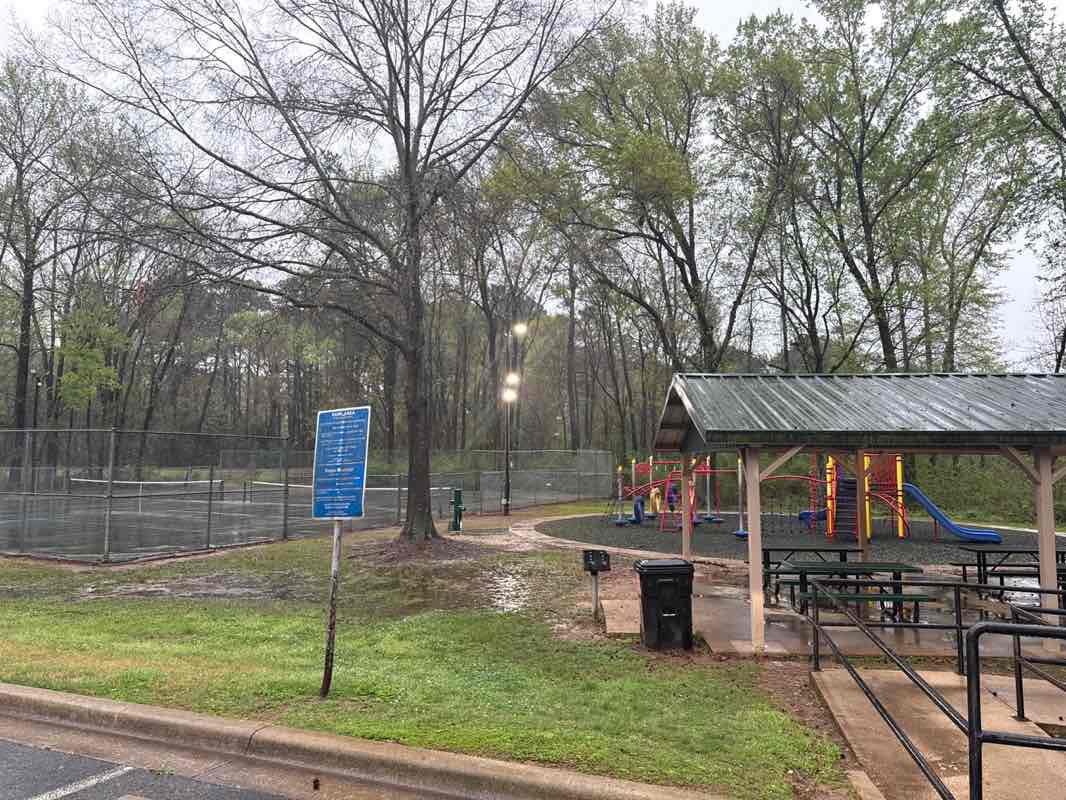 walking near me in Akin Park in spring