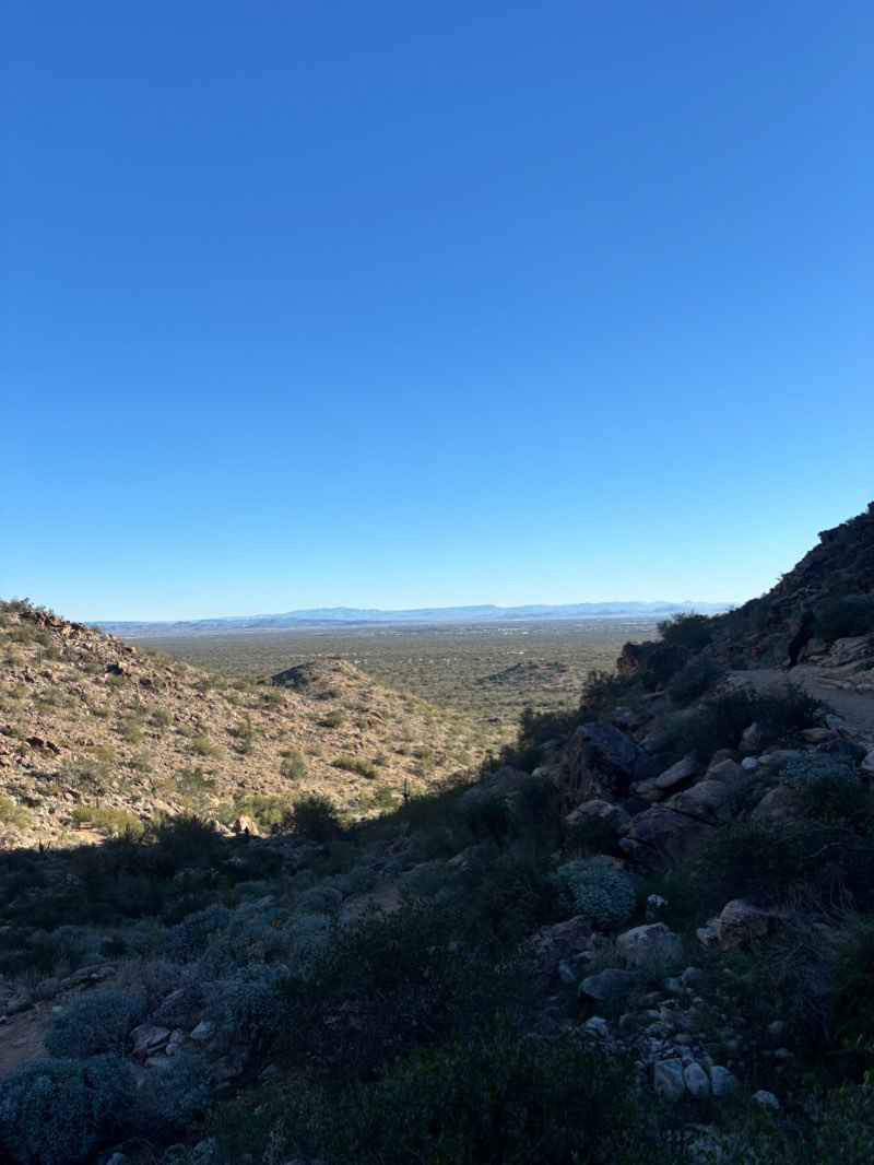 walking near me in White Tank Mountain Regional Park in winter