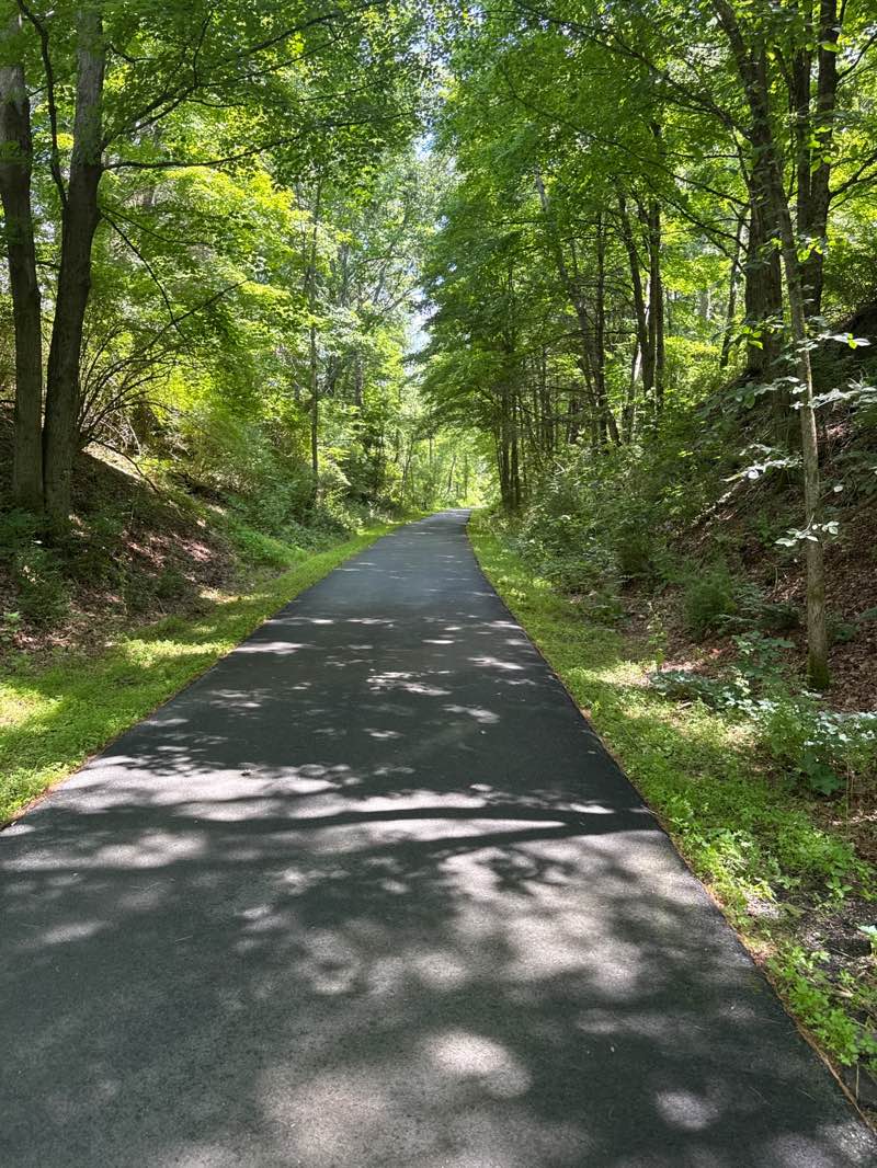 walking near me in Harlem Valley Rail Trail in summer