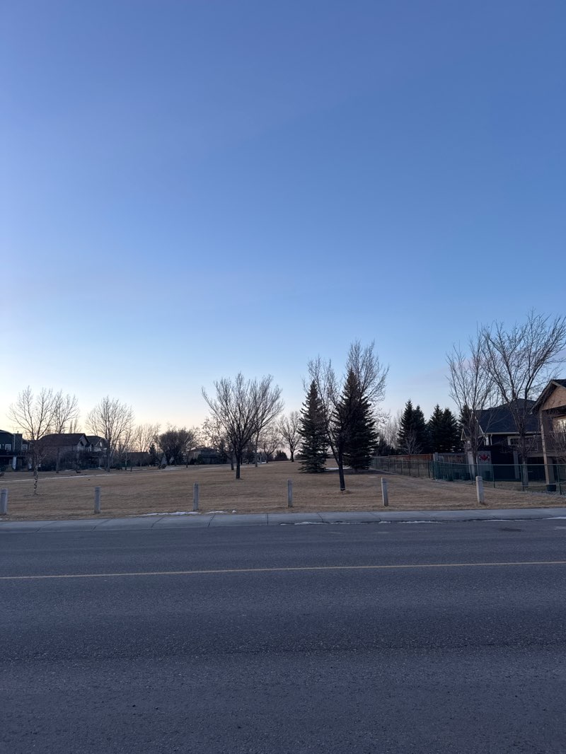 walking near me in Riverstone Park in winter