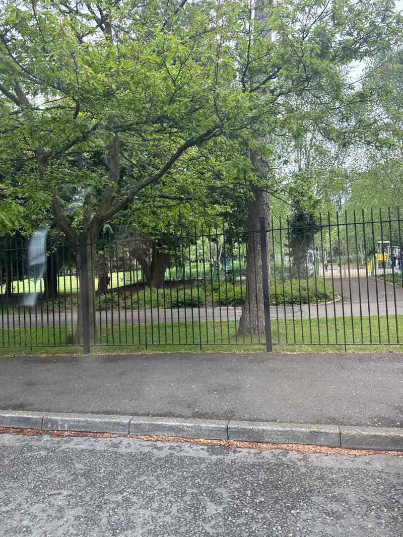 walking near me in Drumglass Park in spring