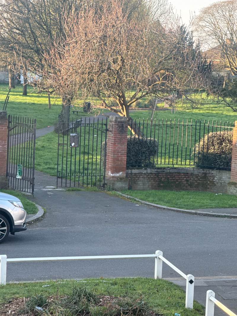 walking near me in Wolf Fields Park in spring