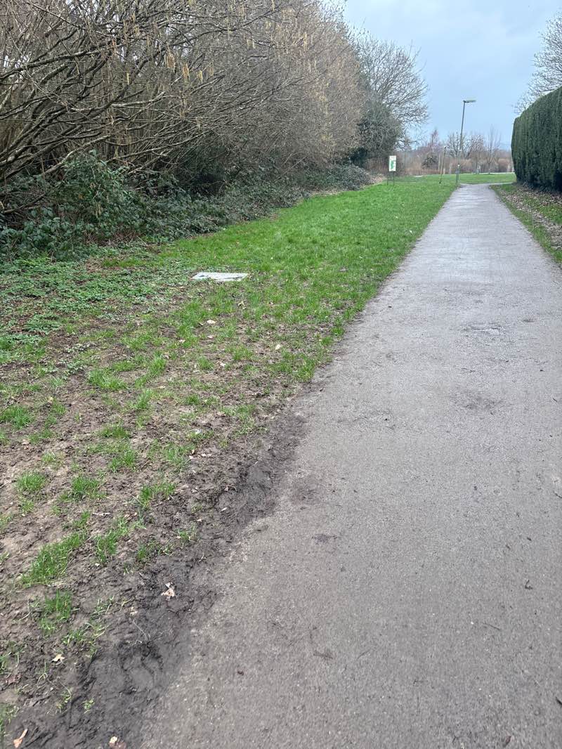 walking near me in Jenners Field in winter