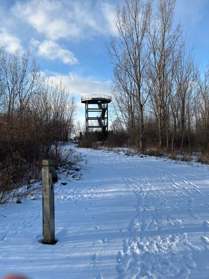 walking near me in Lake Erie Bluffs in winter