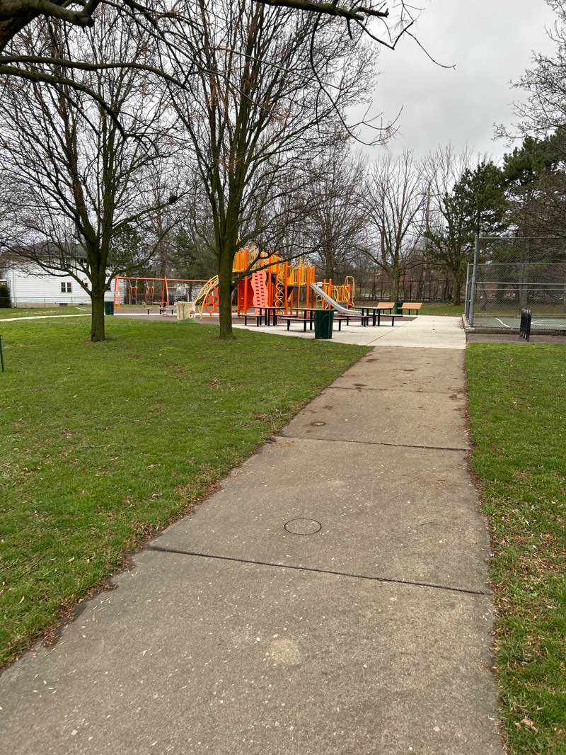 walking near me in Baltic Children's Park in spring