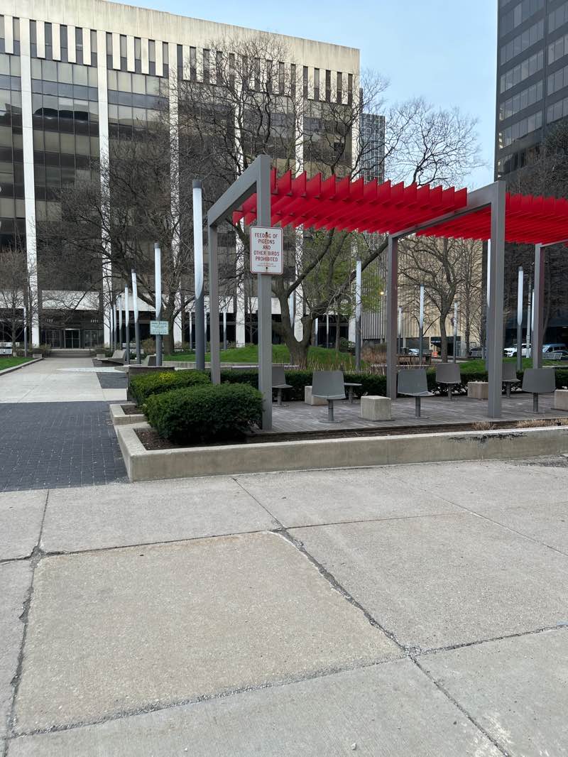walking near me in Perk Plaza in spring