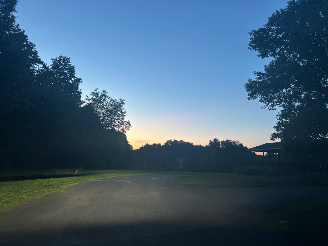walking near me in Episcopal Church Park in summer