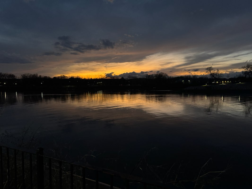 walking near me in William D. Chamberlain Riverfront Park in spring