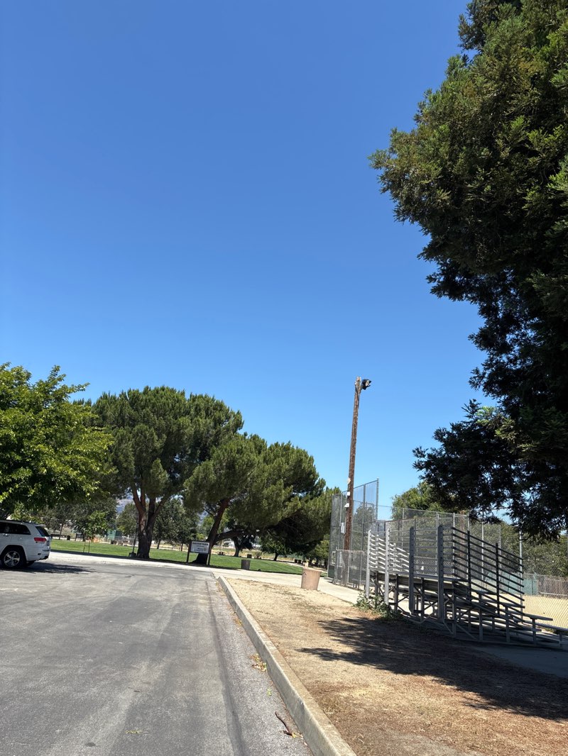 walking near me in Galvan Park in summer