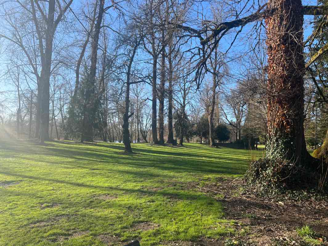 walking near me in Island Park in winter