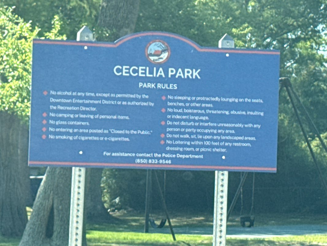 walking near me in Ceclia Park in spring