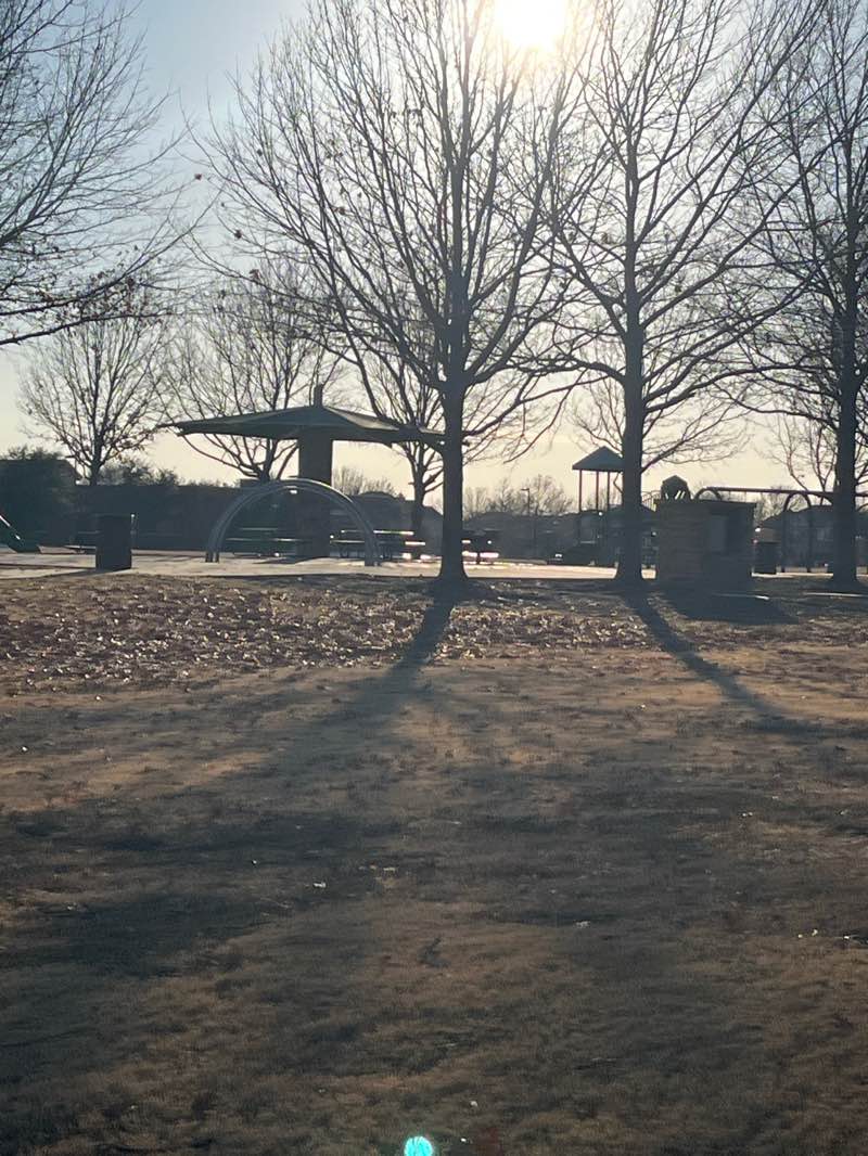 walking near me in John M. Whisenant Park in winter