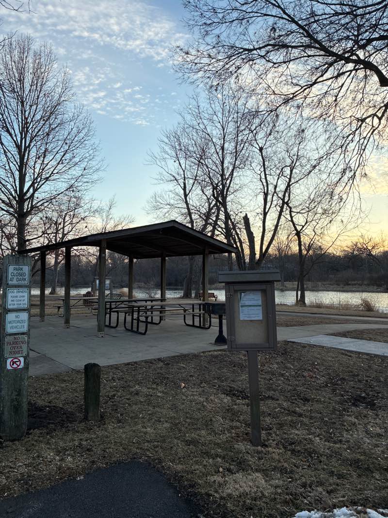 walking near me in Eagle Ridge Park in winter