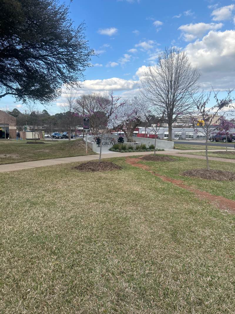 walking near me in Magrill Plaza in spring