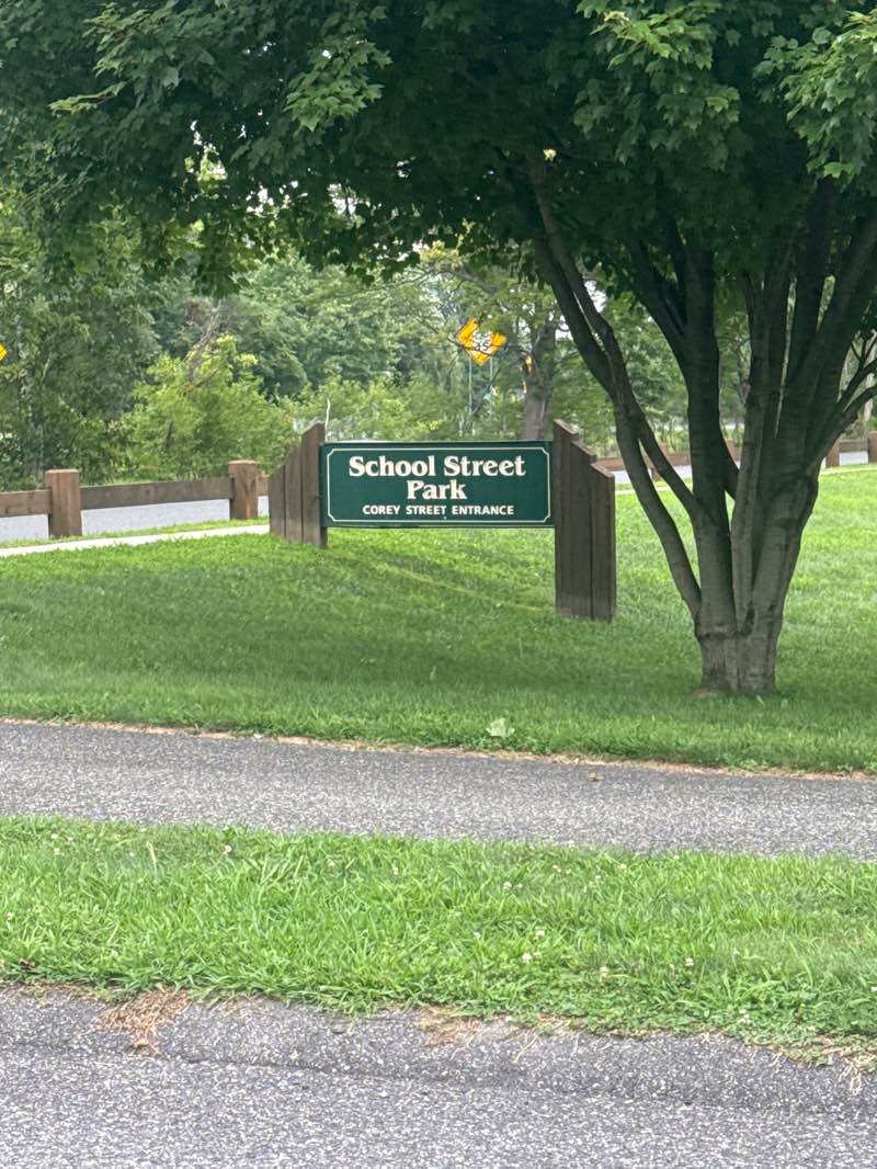 walking near me in School Street / River Road Park in summer