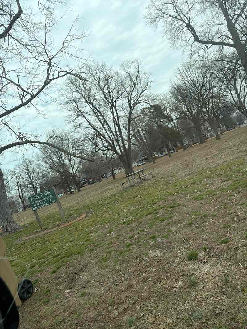 walking near me in Akin Park in winter