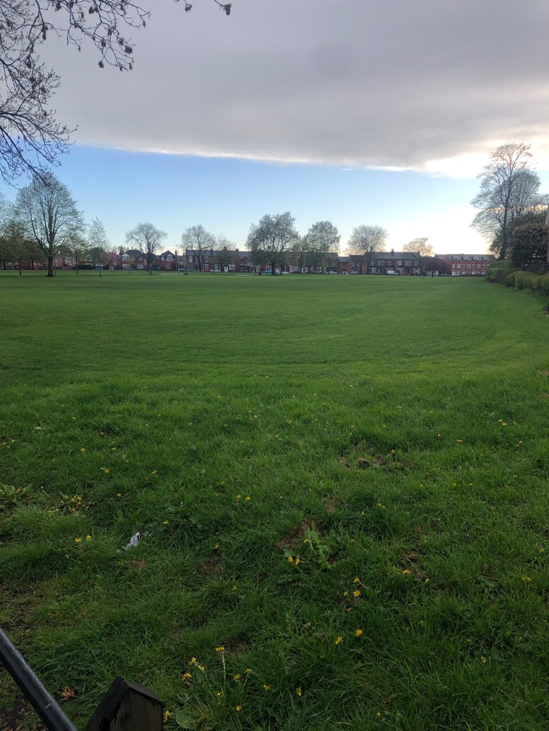 walking near me in Eccles Recreation Ground in spring
