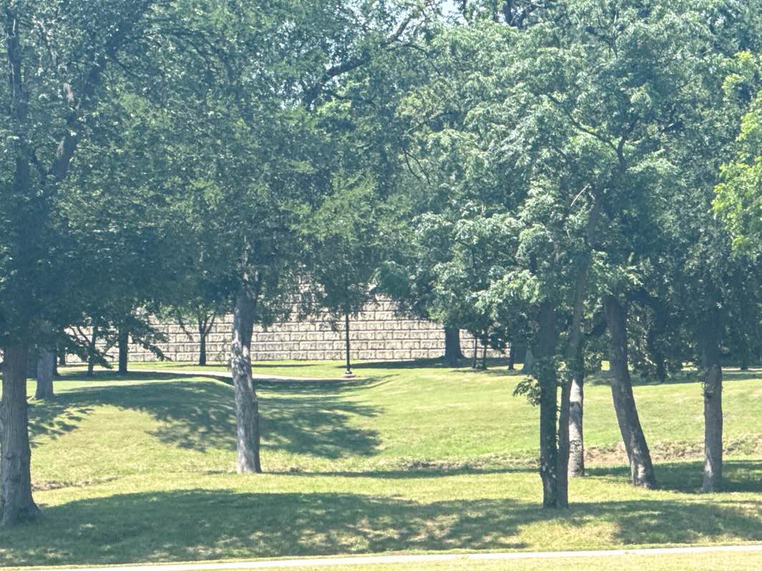 walking near me in Richard Greene Linear Park in spring