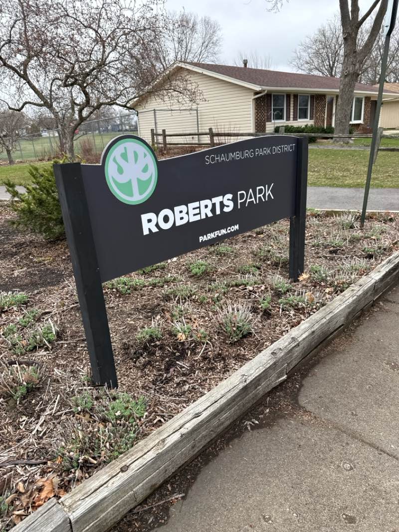 walking near me in Joseph Roberts Park in spring