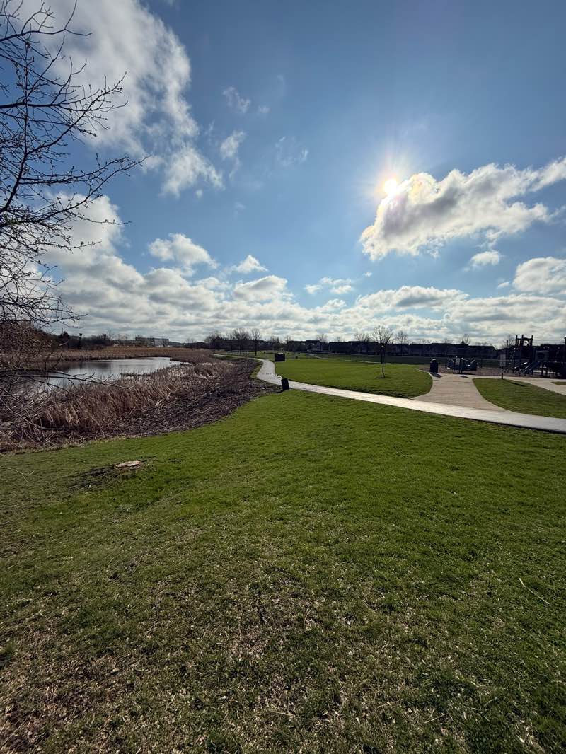 walking near me in Odlum Park in spring