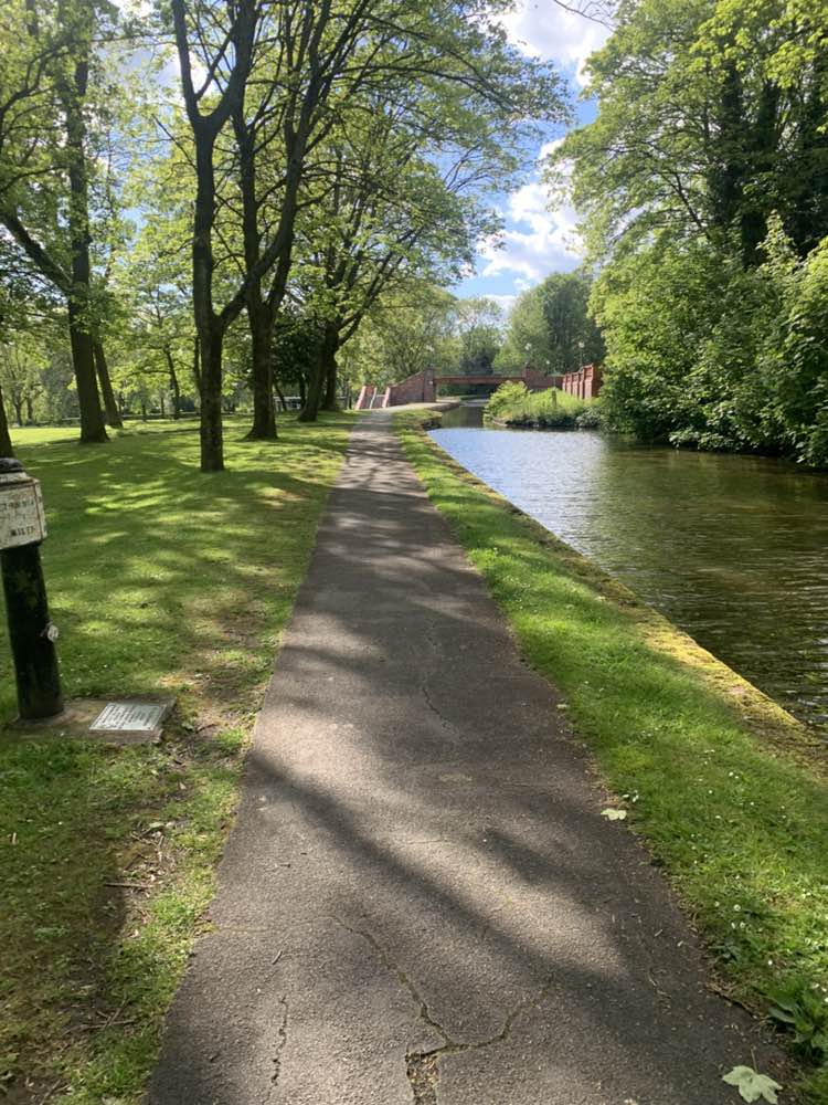 walking near me in Hanley Park in spring