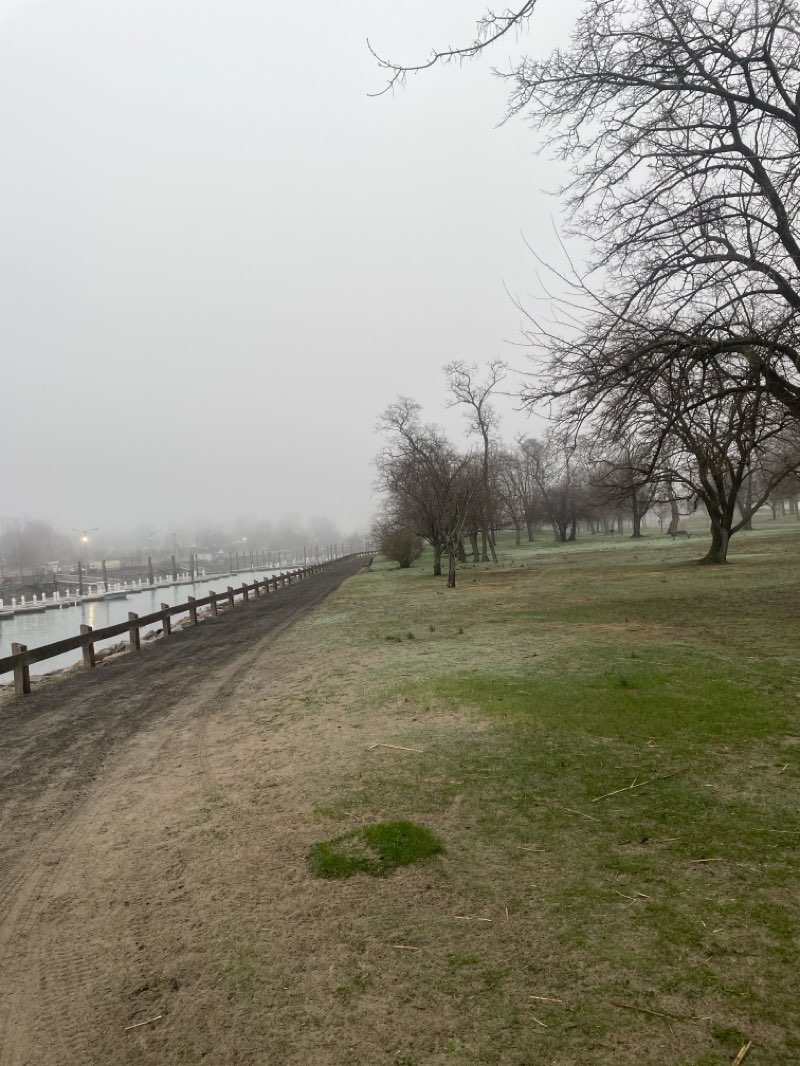 walking near me in Scalzi Park in spring