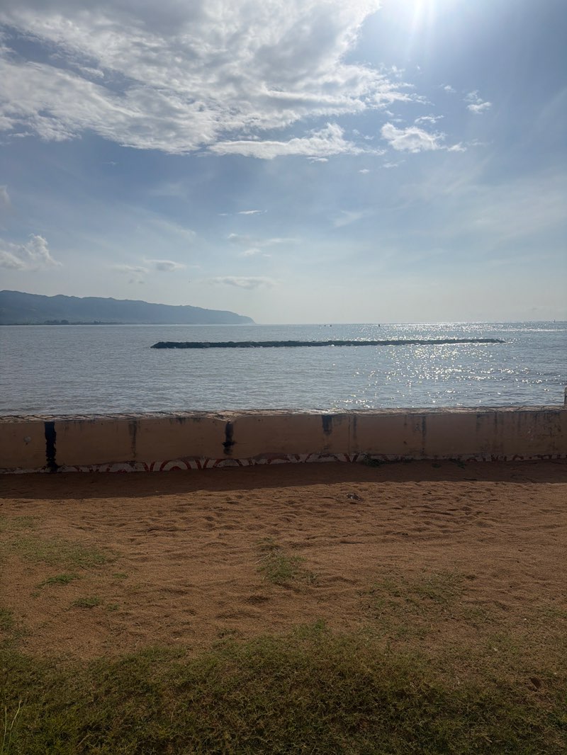 walking near me in Haleiwa Beach Park in summer