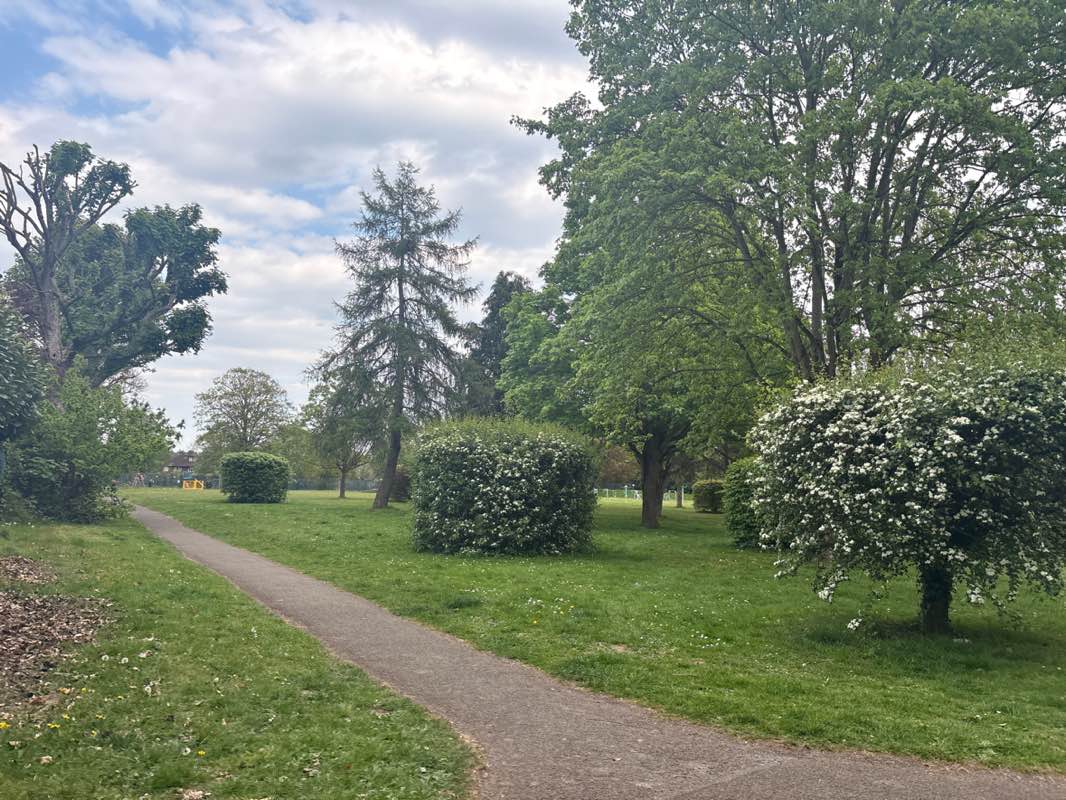 walking near me in St Albans Road East Recreational Ground in spring