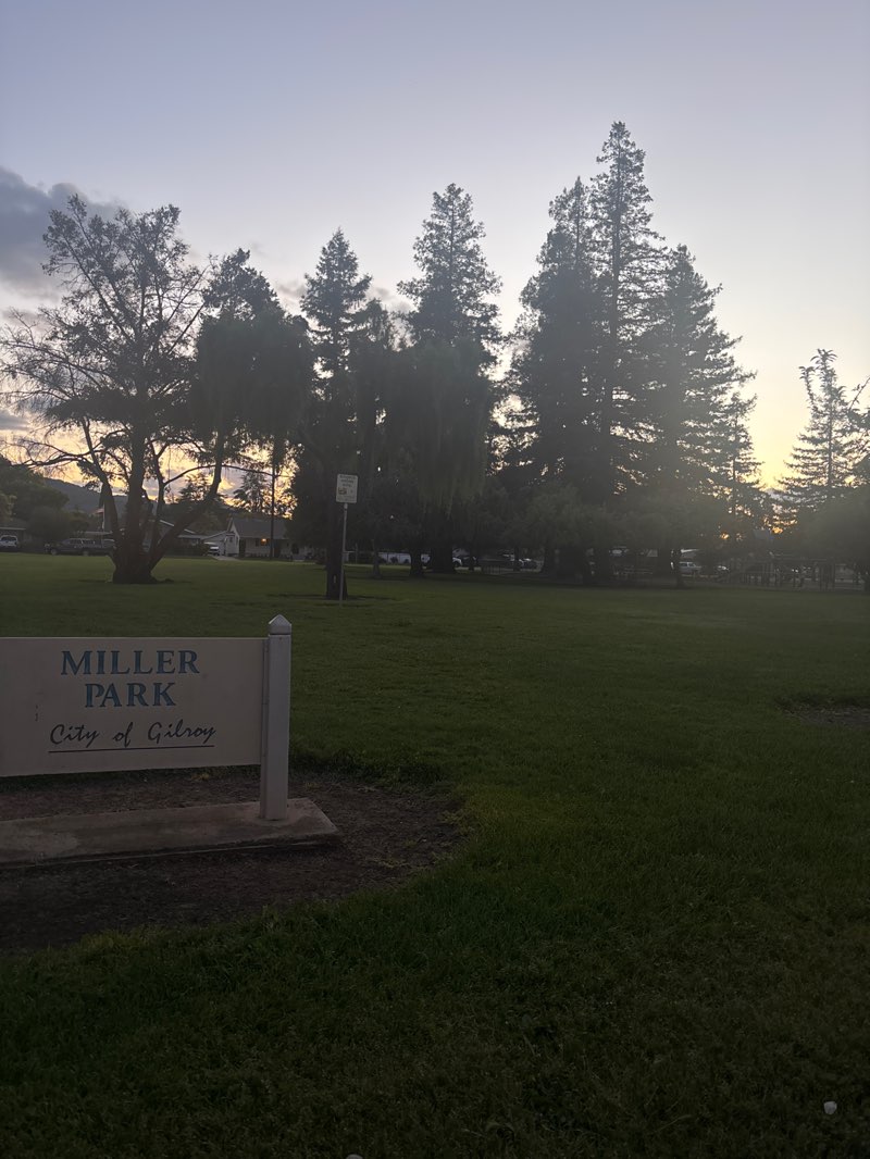 walking near me in Miller Park in spring