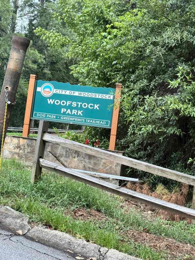 walking near me in Woofstock Park in summer