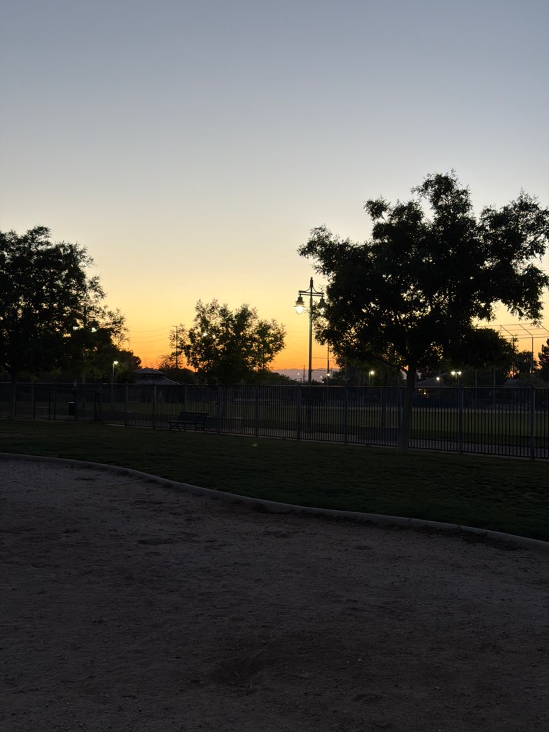 walking near me in American Heroes Park in summer