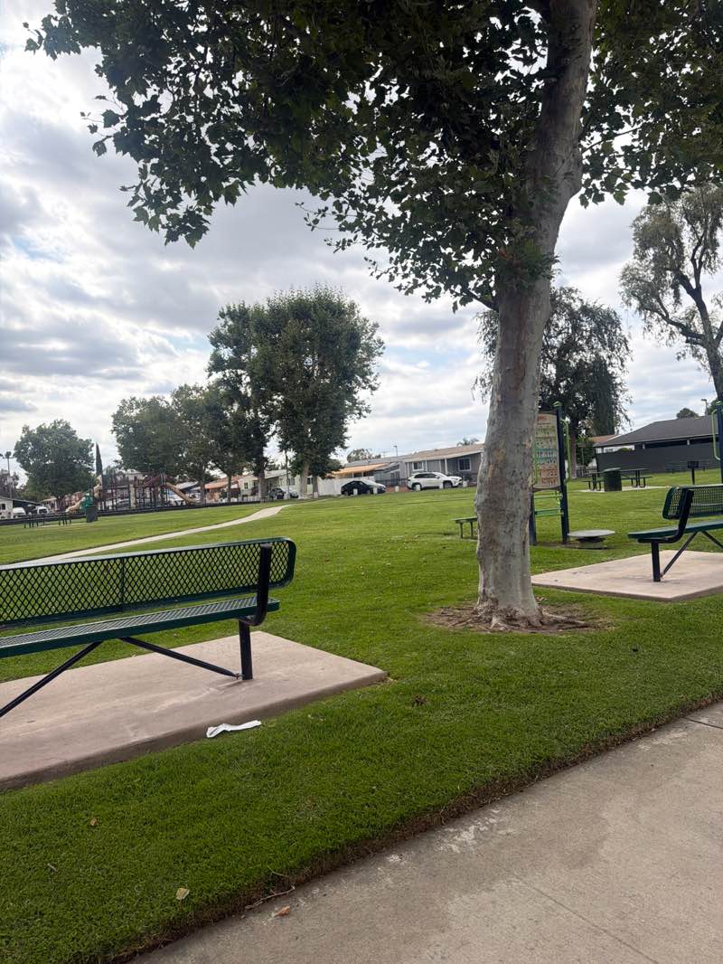 walking near me in Peachwood Community Park in summer