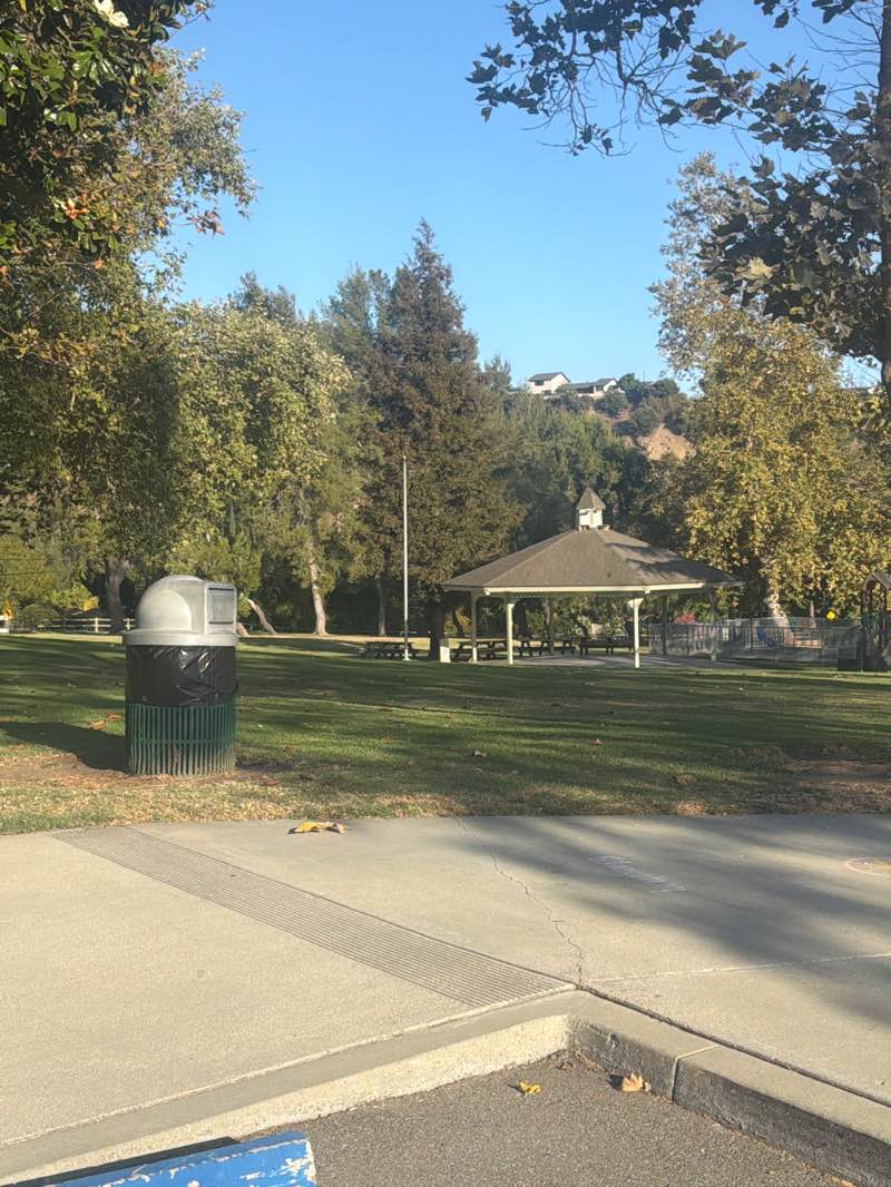walking near me in Hacienda Park in summer
