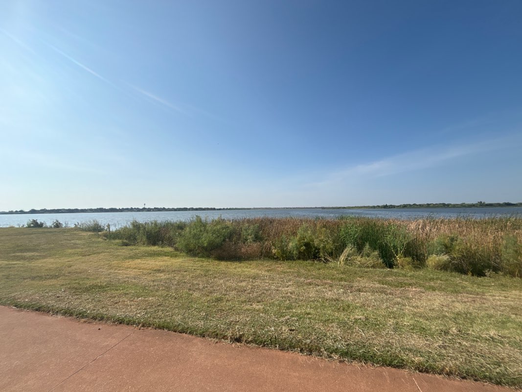 walking near me in Lake Wichita Park in summer