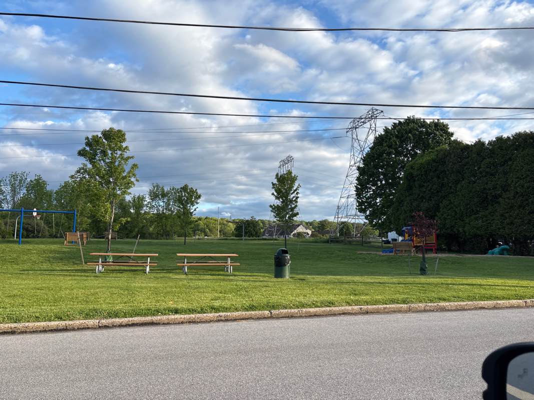 walking near me in Whiteland Farms Park in spring