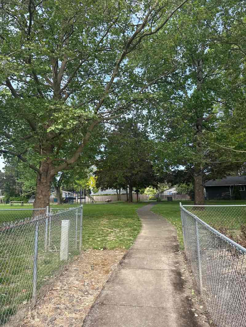 walking near me in Parker Park in spring