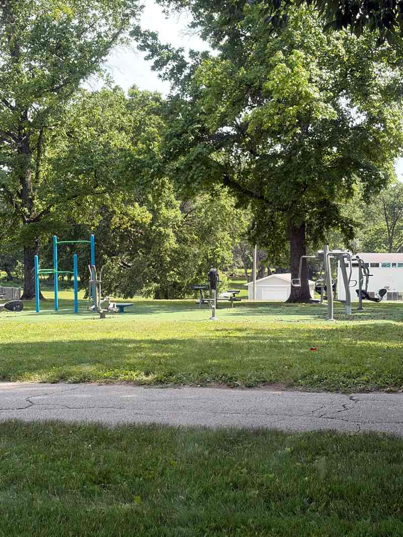 walking near me in Clothier Park in spring
