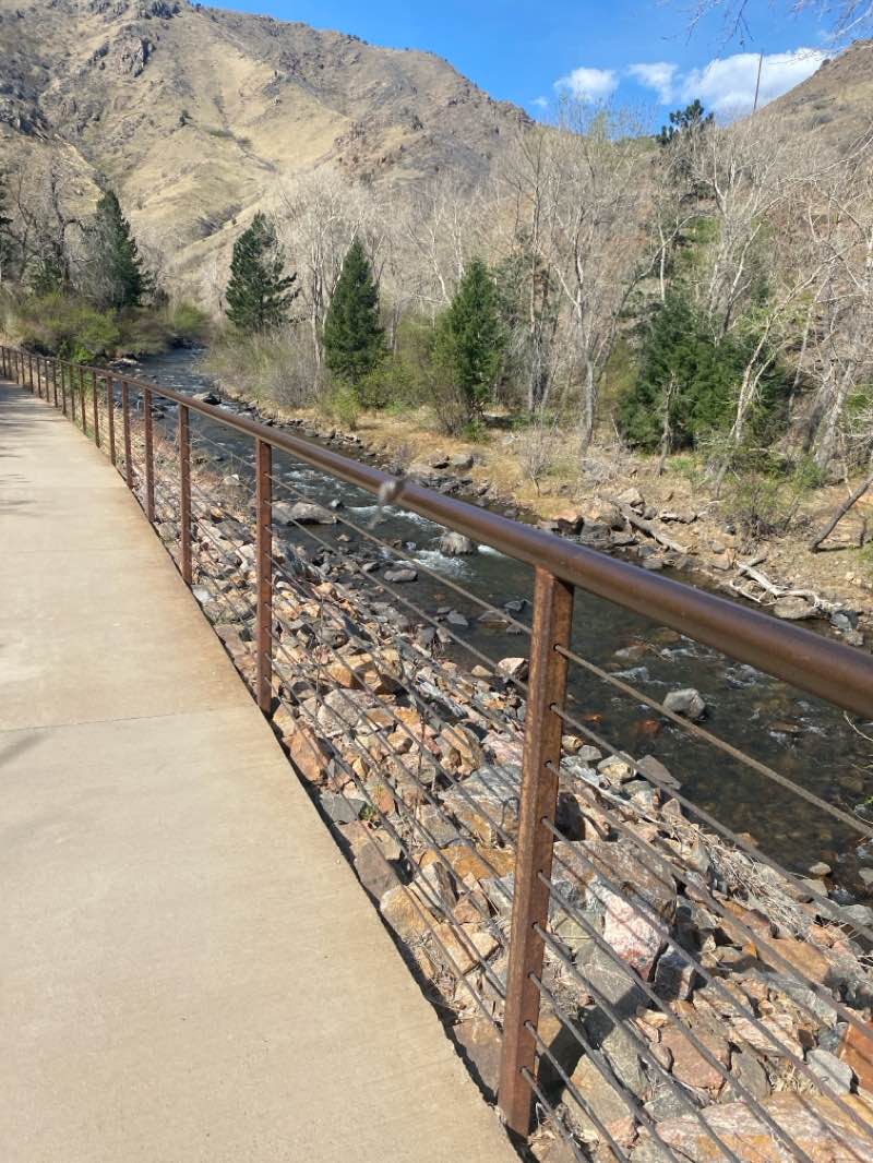 walking near me in Tucker Gulch in spring