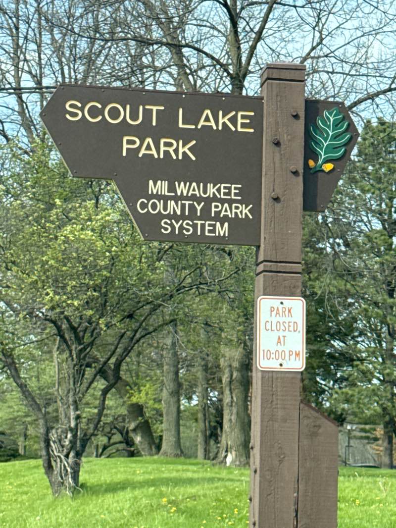 walking near me in Scout Lake Park in spring