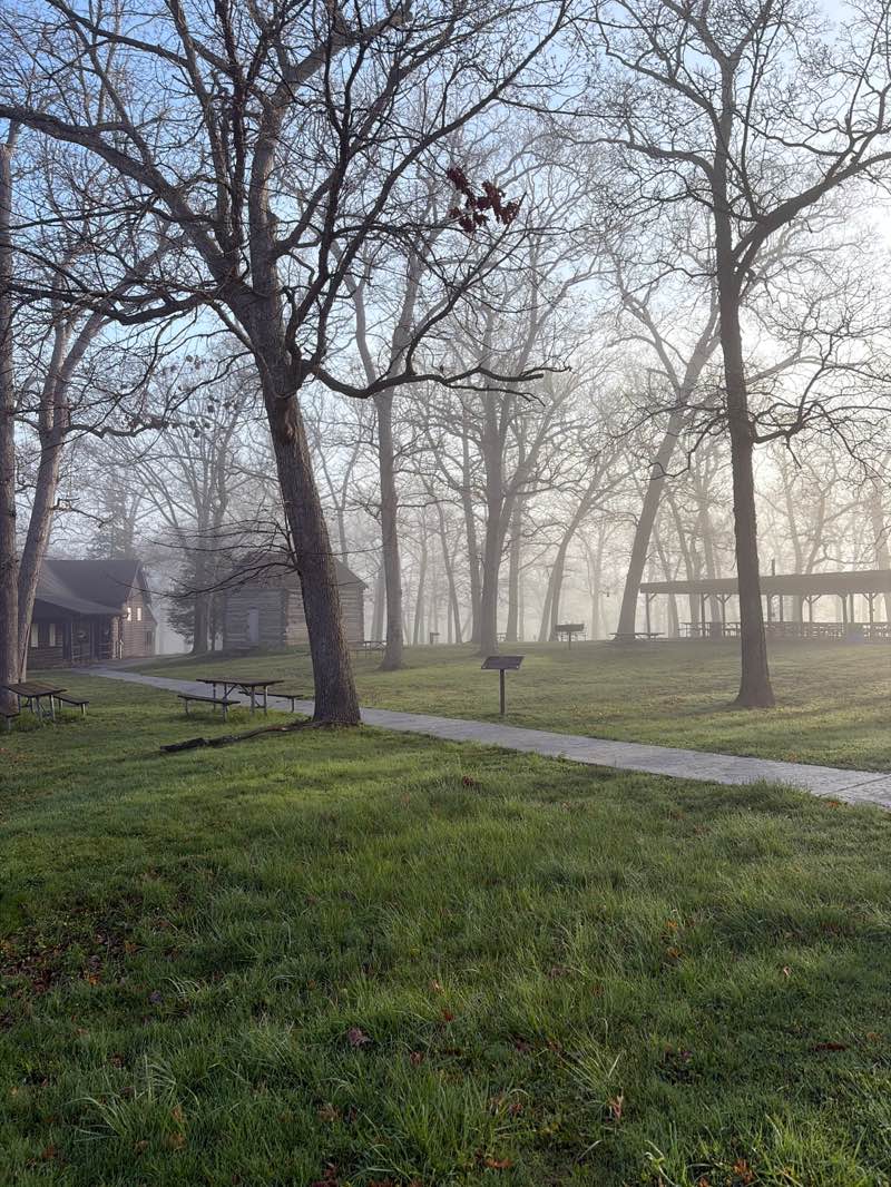 walking near me in Col. Heg Memorial Park in spring