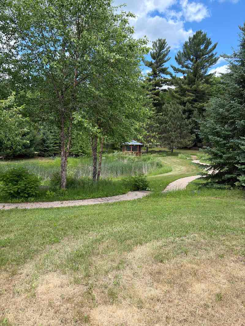 walking near me in Minocqua Park Complex in summer