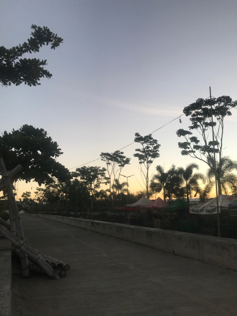 walking near me in Plaza Rizal in spring