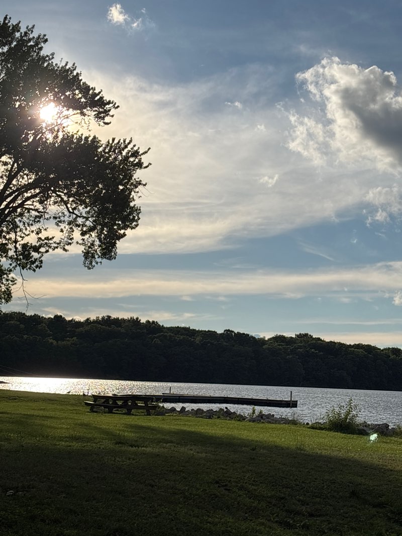 walking near me in Bridgeview Park in summer
