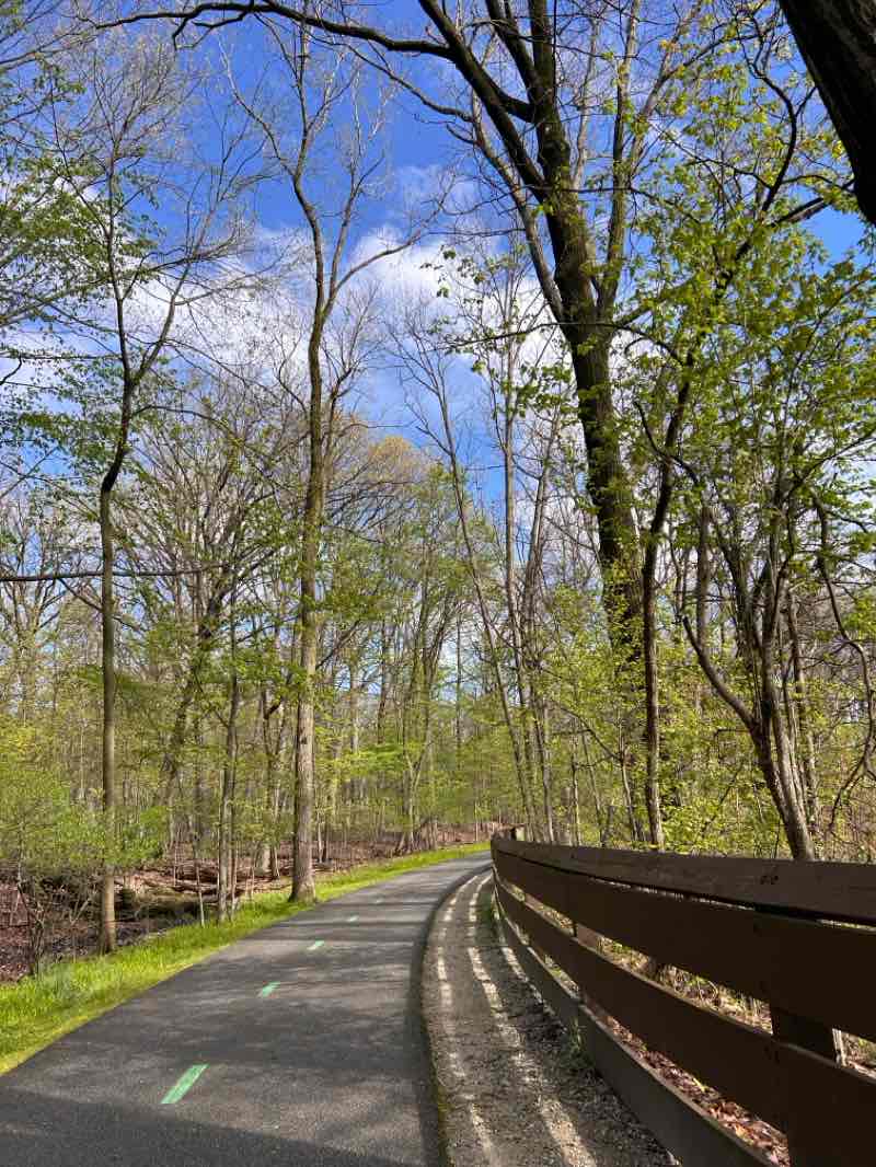 walking near me in Brookside Reservation in spring